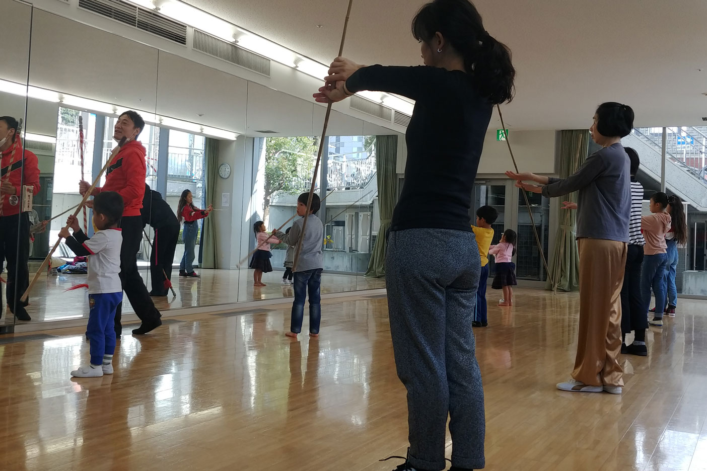 京劇ワークショップ１日目 棒回し