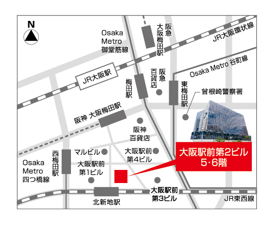 大阪市立総合生涯学習センター　地図