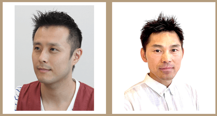 (写真左)石山雄太／(写真右)孔得偉