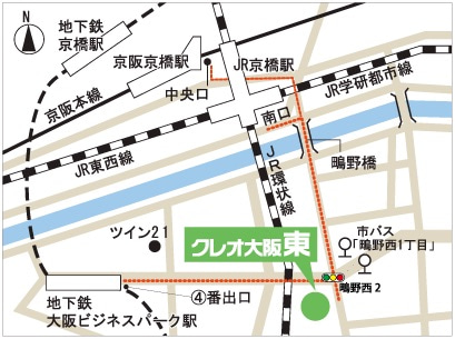 クレオ大阪東　地図