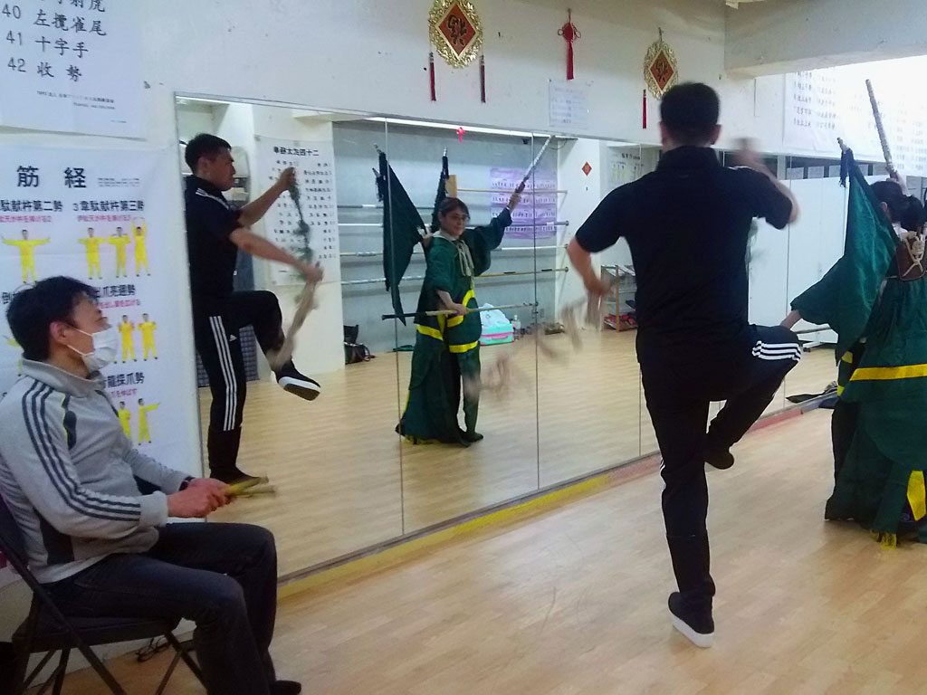 張春祥による立ち回りの指導